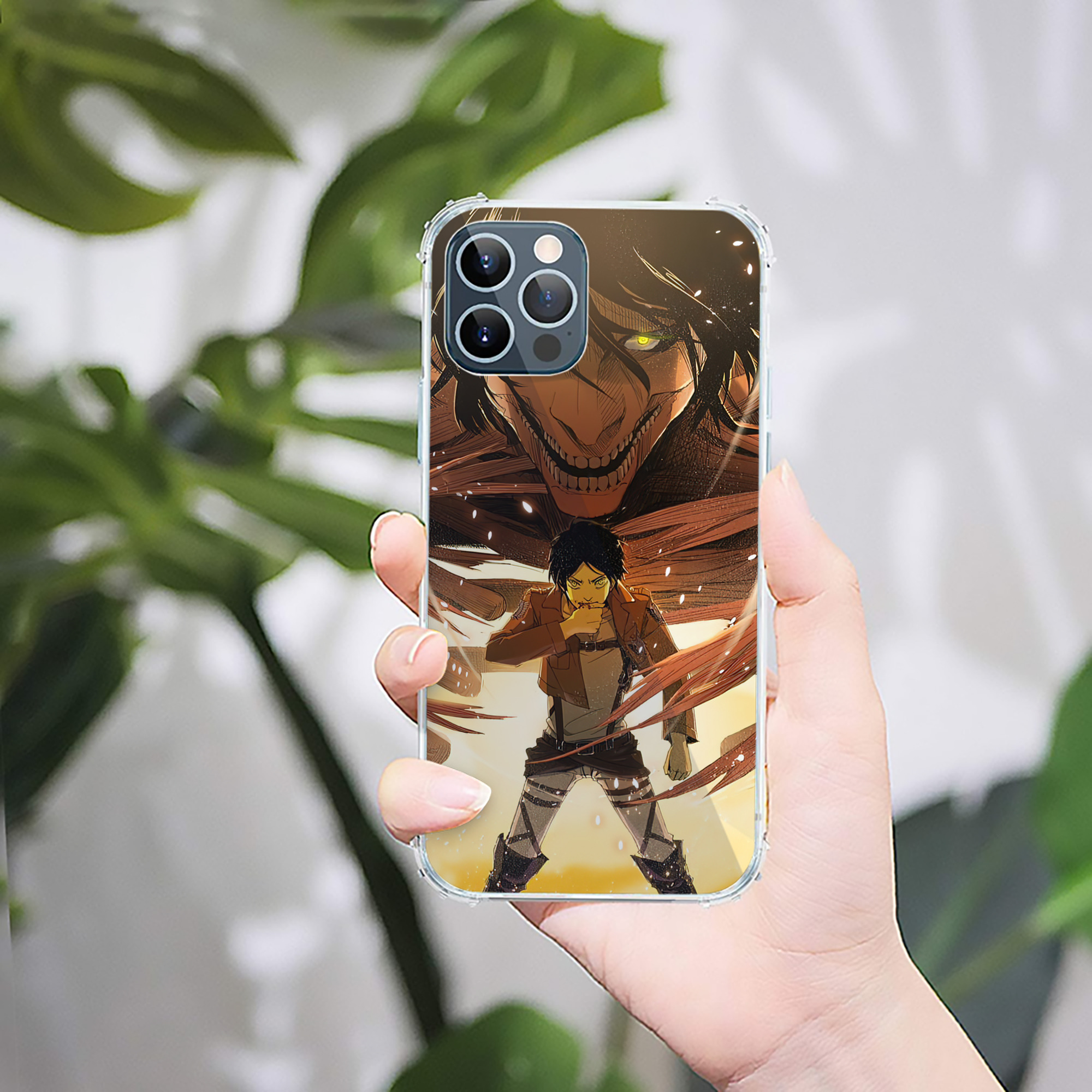 （画像用） 進撃の巨人 Attack on Titan 【iPhone 12シリーズ対応】透明スマホケース（クリアソフトケース）